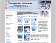 Tablet Screenshot of cenogenics.net